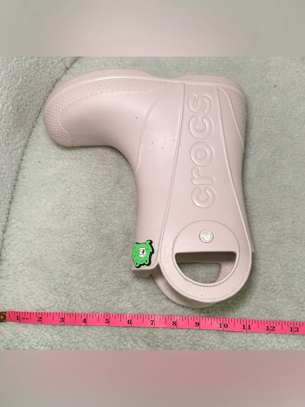 Crocs Handle It Rain Boots Pink Crush J3 Kids Waterproof Rain Boots Cute Jibbitz